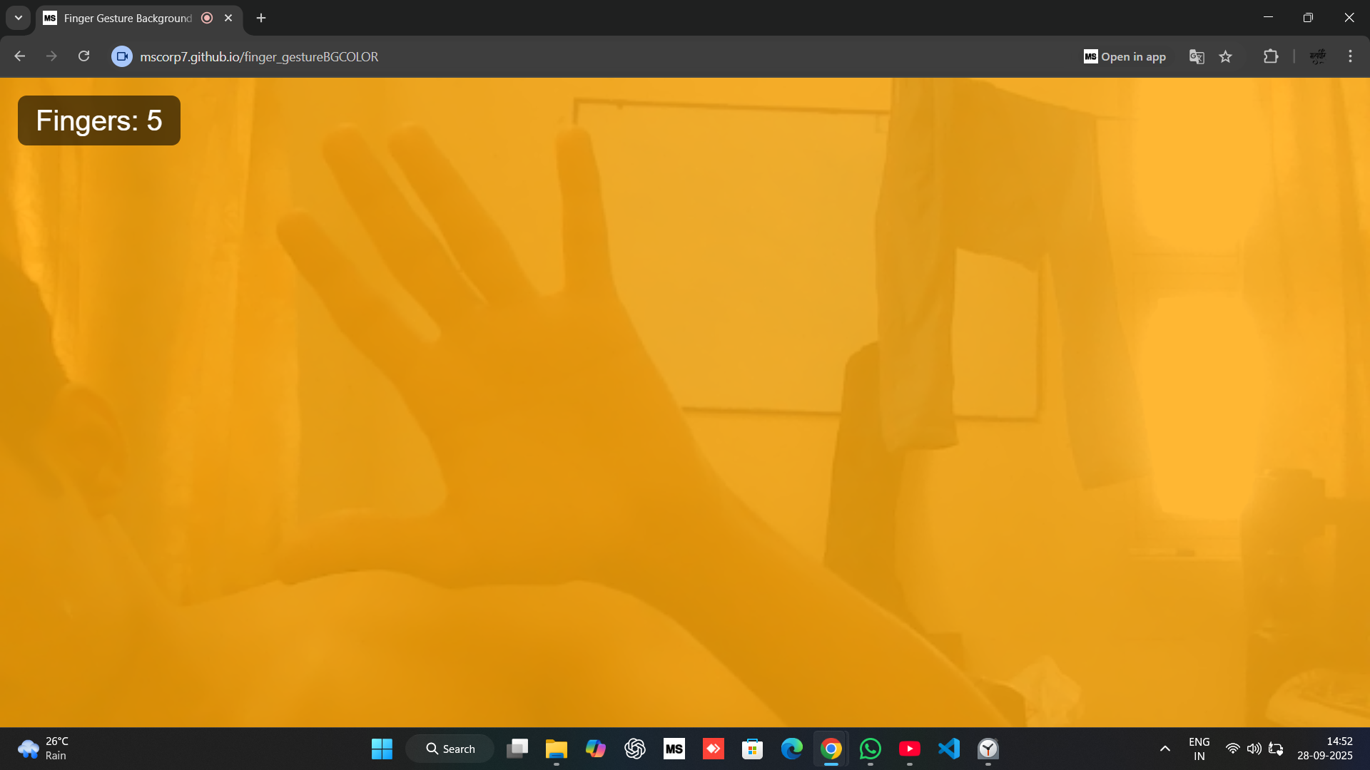 Gesture Color Changer