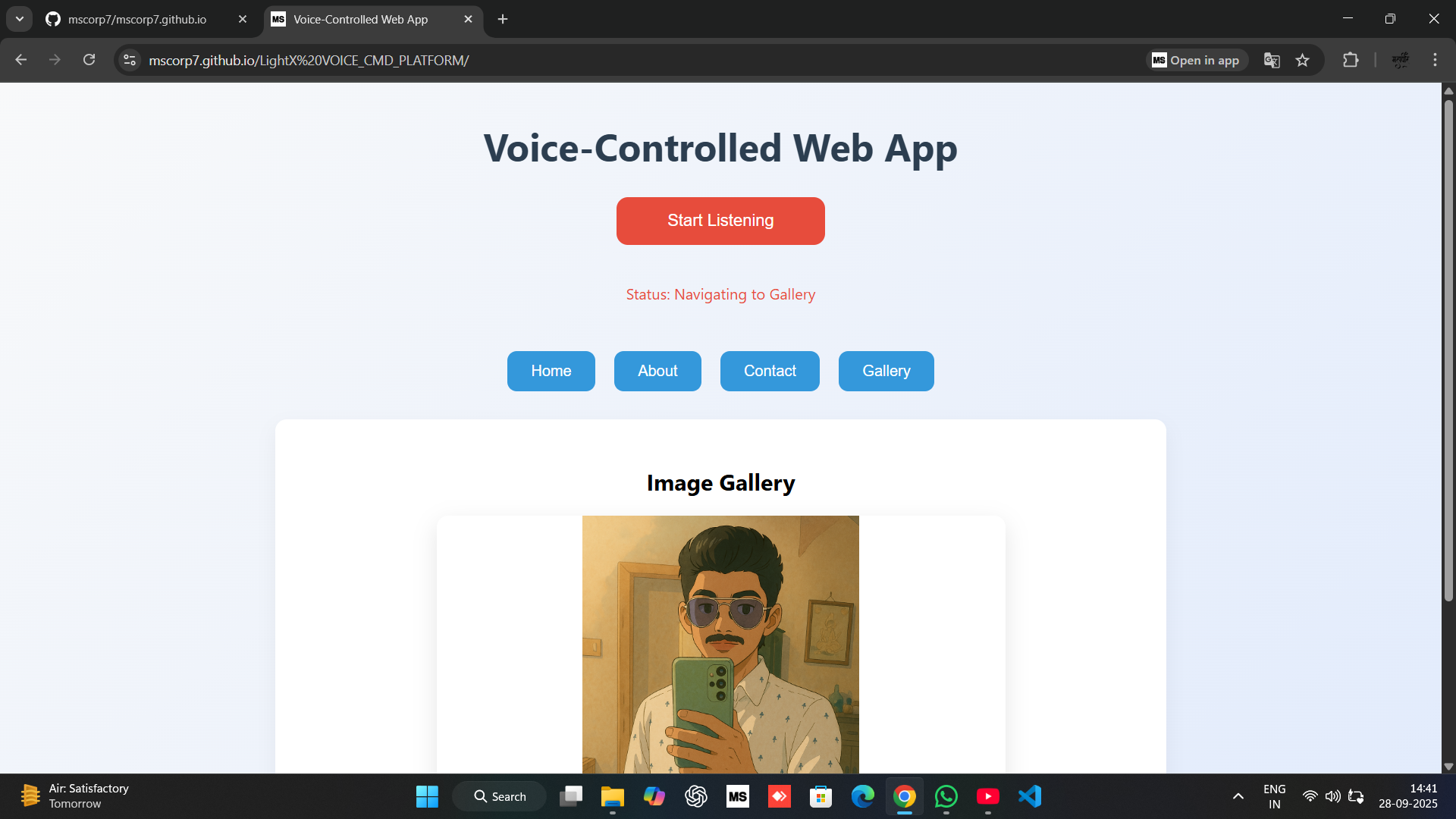 Voice Controlled App
